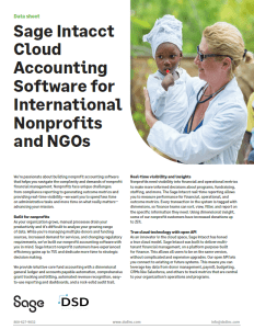 Cloud Accounting Software for International Nonprofits and NGOs