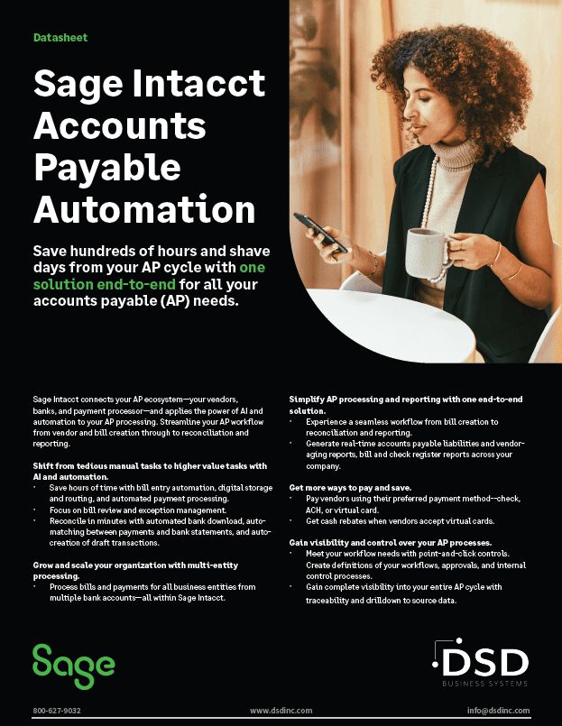 Sage Intacct Accounts Payable Automation