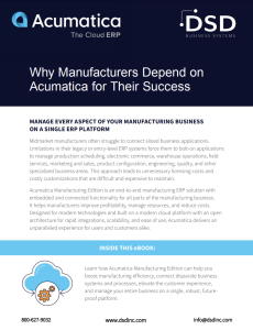DSD ACM EBook Why Manufacturers Depend on Acumatica for Their Success