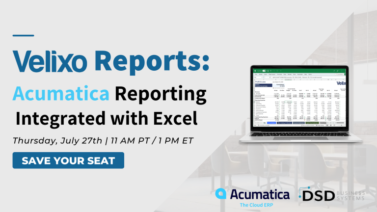 Velixo Reports: Acumatica Reporting Integrated with Excel