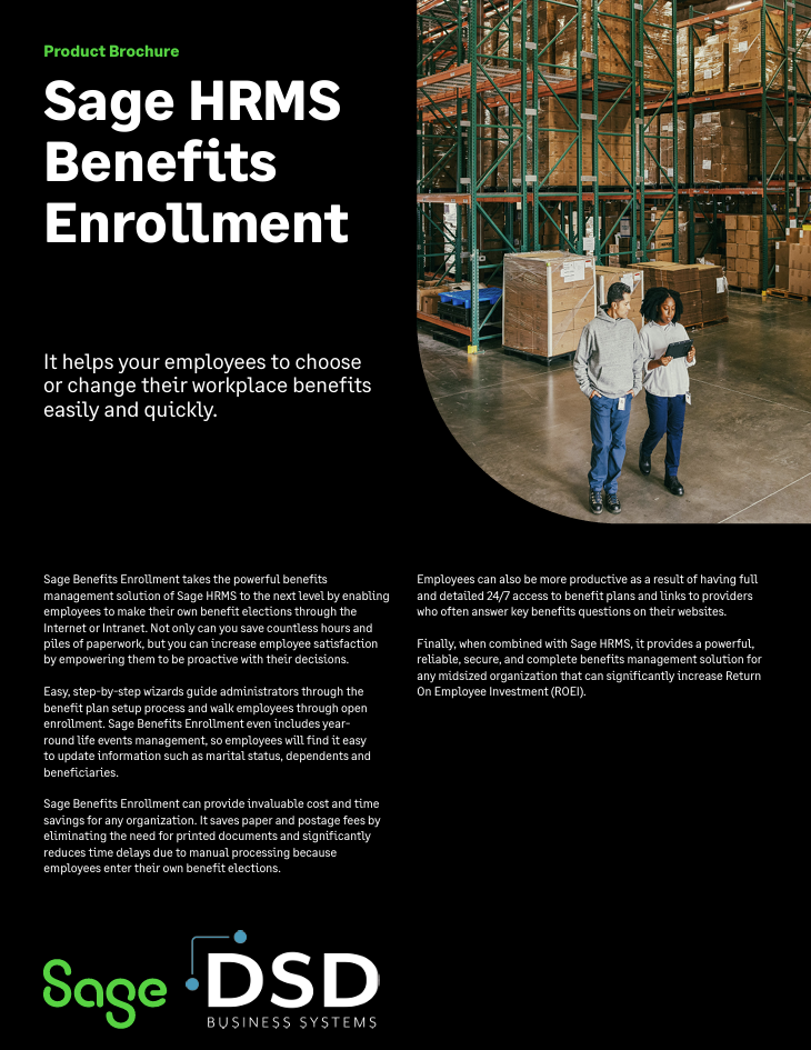 Sage HRMS Benefits Enrollment Brochure