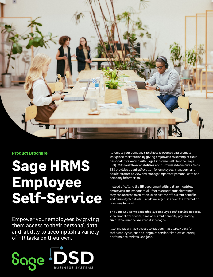 Sage HRMS Employee Self Service Brochure