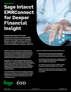 Sage Intacct EMRConnect for Deeper Financial Insight