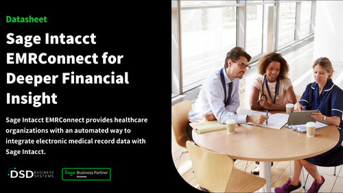 Sage Intacct EMRConnect for Deeper Financial Insight