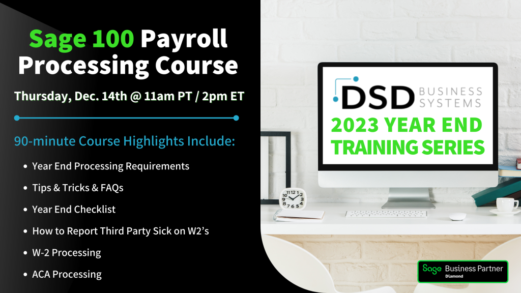 Sage 100 Payroll Processing Course