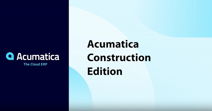 Acumatica Construction Edition Product Tour