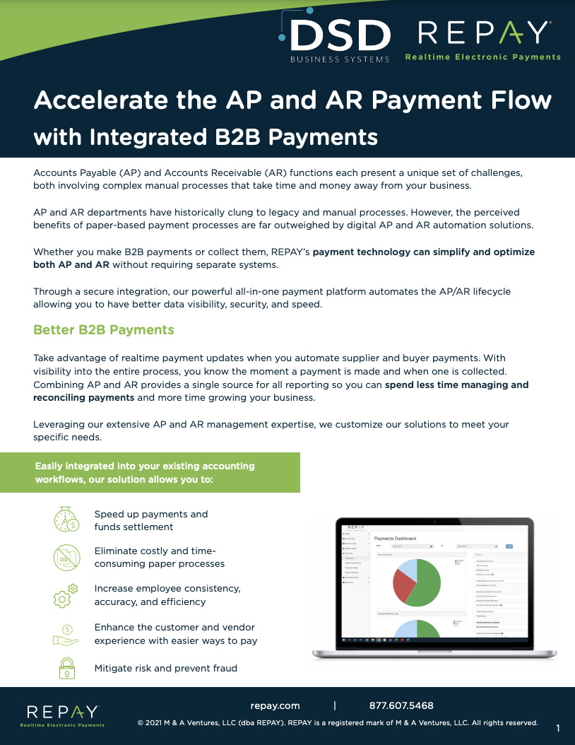 REPAY AR & AP Payments Overview for Acumatica