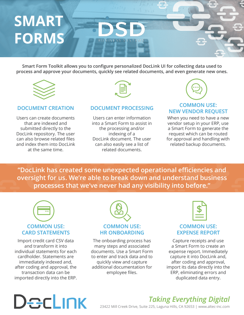 DocLink for Smart Forms for Sage 100