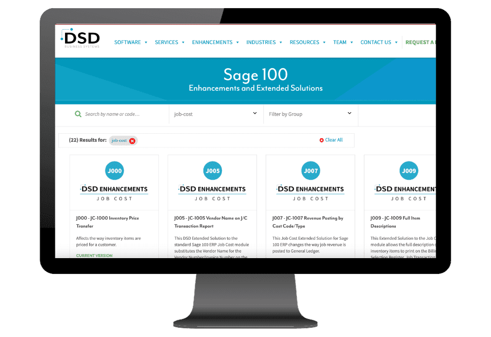 Sage 100 Job Cost, Time Card and Billing Enhancements