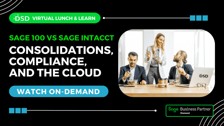 Sage 100 vs Sage Intacct: consolidations, compliance, & the cloud