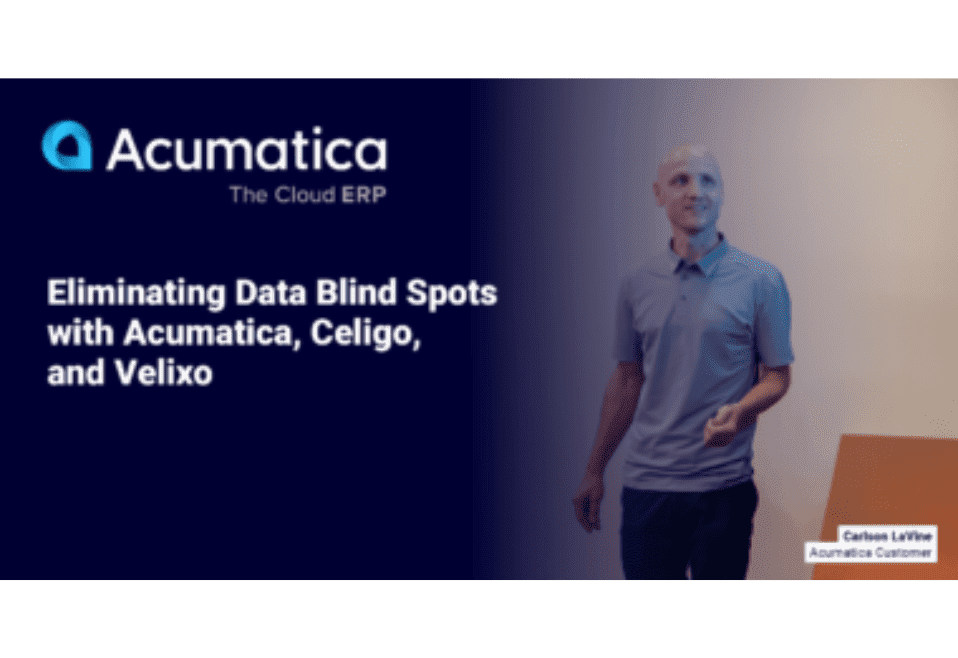 Eliminating Data Blind Spots with Acumatica, Celigo, and Velixo