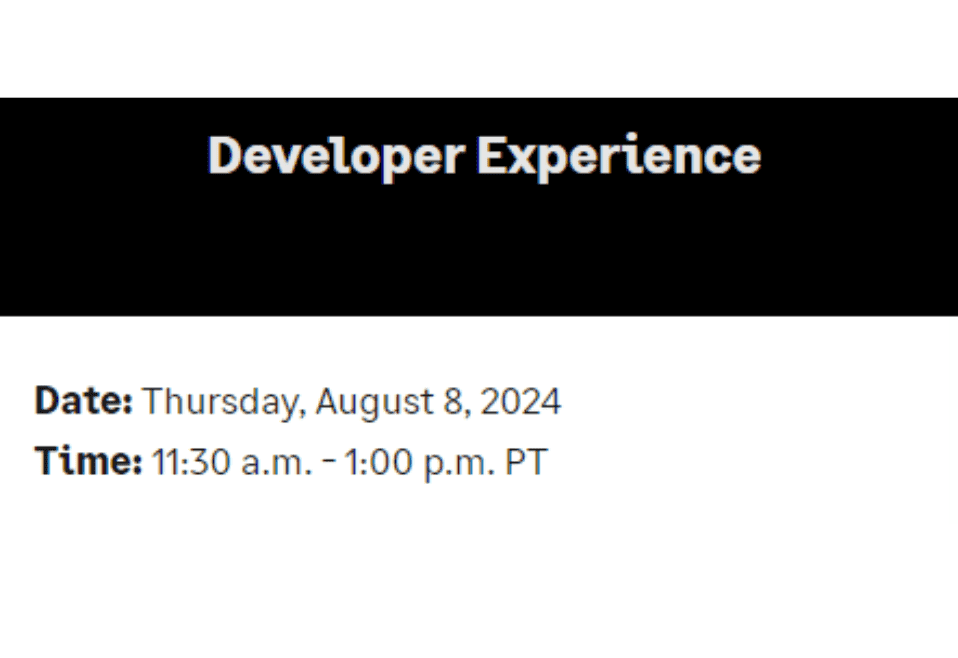 Developer Experience | Sage Intacct