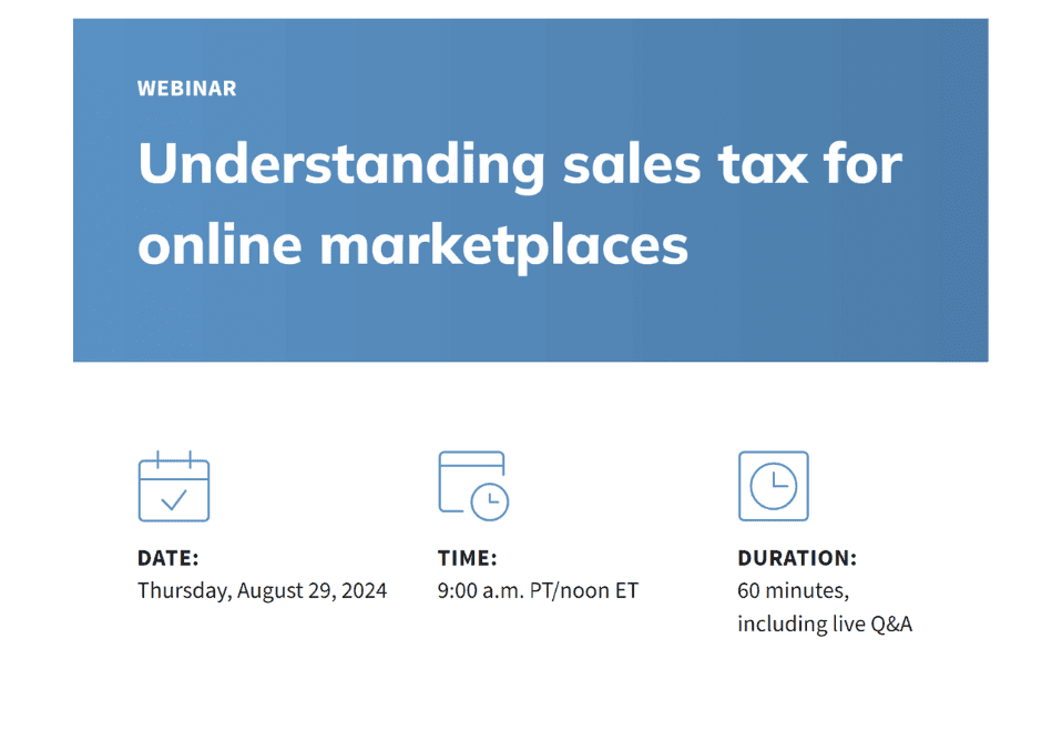 Understanding sales tax for online marketplaces