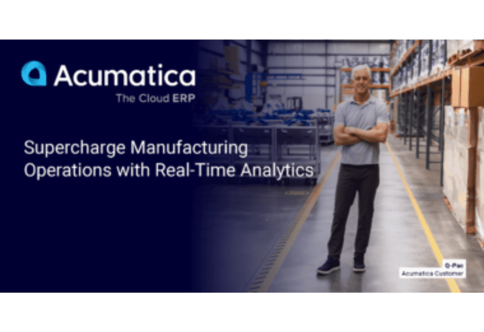 Supercharge Manufacturing Operations with Real-time Analytics
