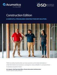 Acumatica Construction Edition Brochure