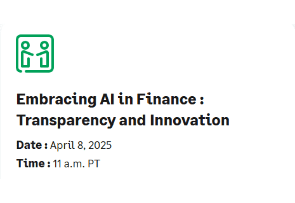 Embracing AI in Finance : Transparency and Innovation