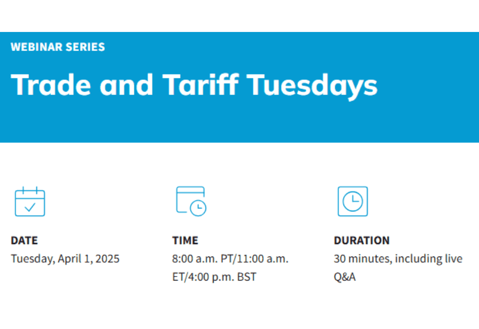 Trade and Tariff Tuesdays