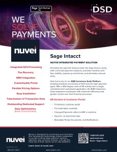 Nuvei's Sage Intacct AR Automation with Commerce Suite