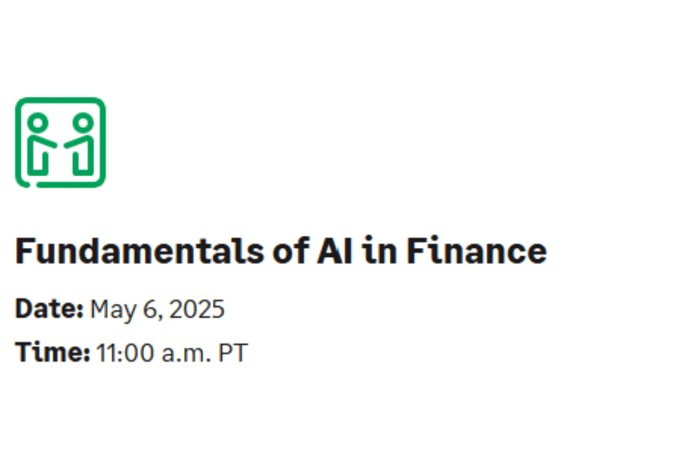 Fundamentals of AI in Finance