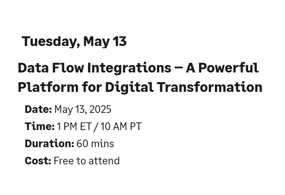 Data Flow Integrations – A Powerful Platform for Digital Transformation