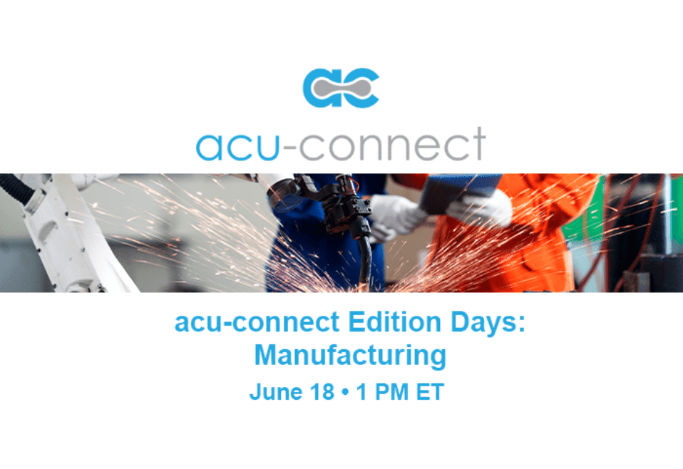 acu-connect Edition Days: Manufacturing