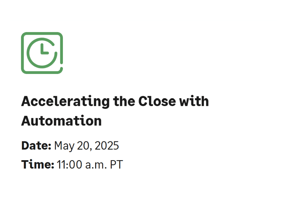 Accelerating the Close with Automation