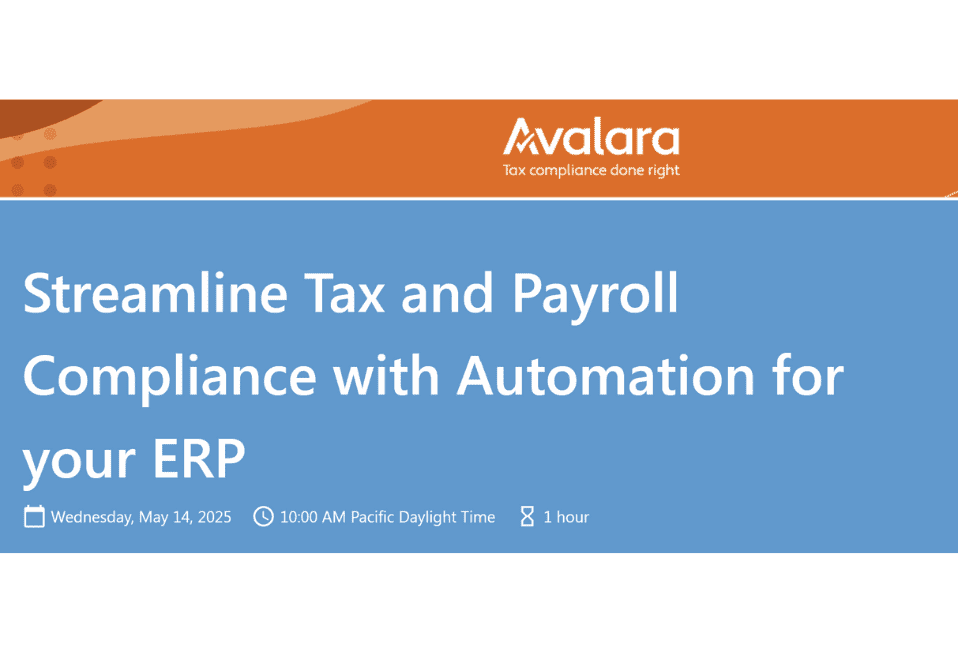 Streamline Tax and Payroll Compliance with Automation for your ERP