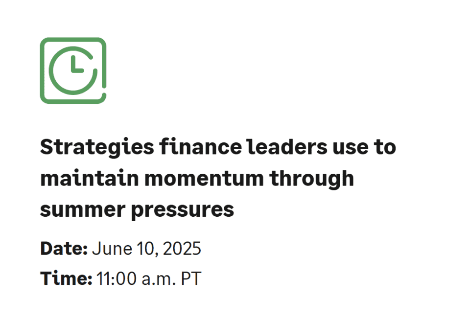 Strategies finance leaders use to maintain momentum through summer pressures