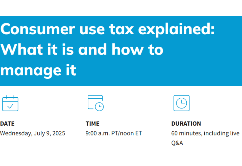 Consumer use tax explained: What it is and how to manage it