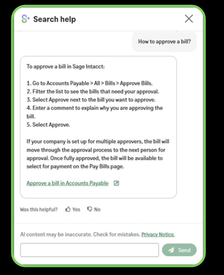Sage Copilot Search Help