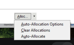 Sales Order Entry – new Auto-Allocate feature