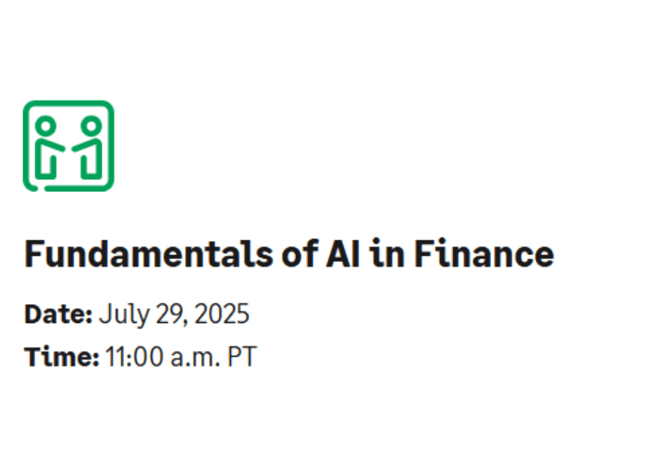 Fundamentals of AI in Finance