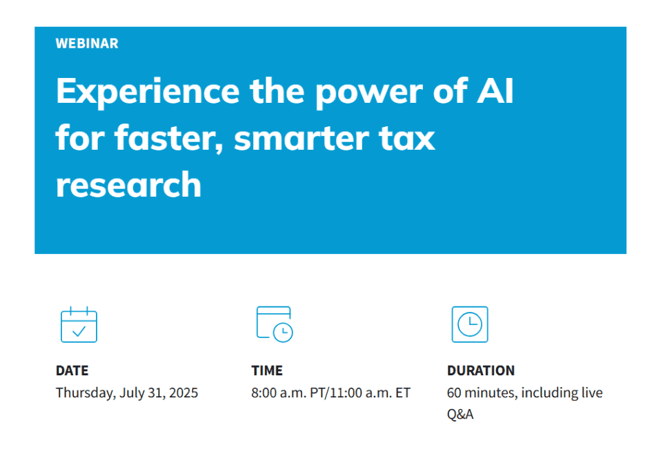 Experience the power of AI for faster, smarter tax research