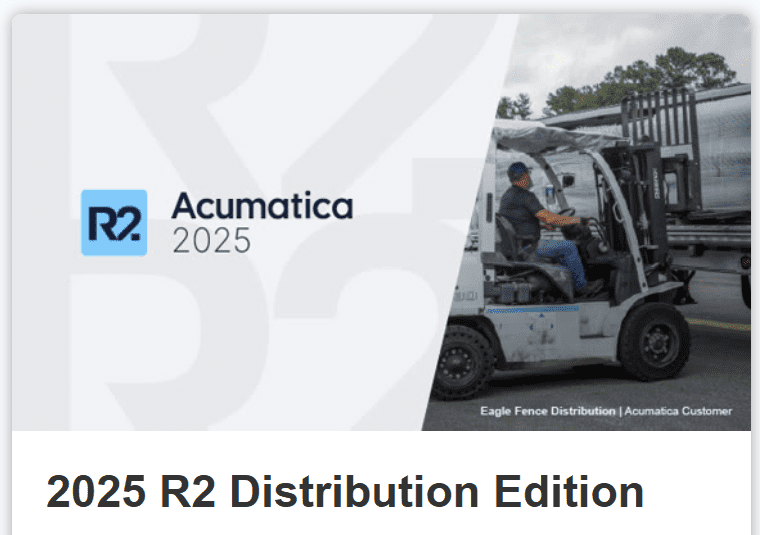 Acumatica 2025 R2 Distribution Edition