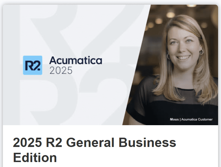 Acumatica 2025 R2 General Business Edition