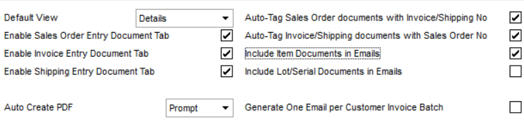 Accounts Receivable – Auto Include IMDM/CIDM Attachments