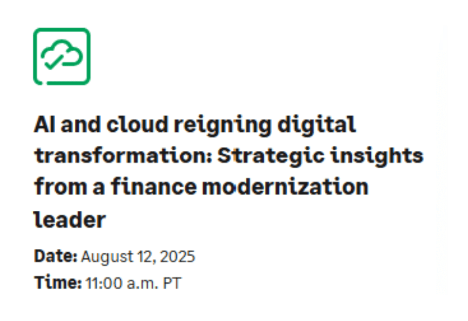AI and cloud reigning digital transformation: Strategic insights from a finance modernization leader
