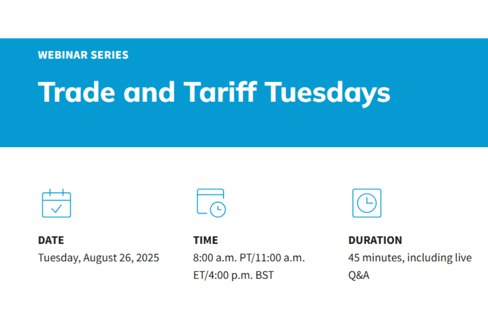 Trade and Tariff Tuesdays