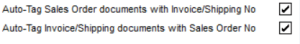 New Auto-Tag features in Sales Order and Purchase Order