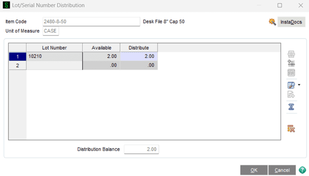 New InstaDocs module: CIDM Lot/Serial InstaDocs