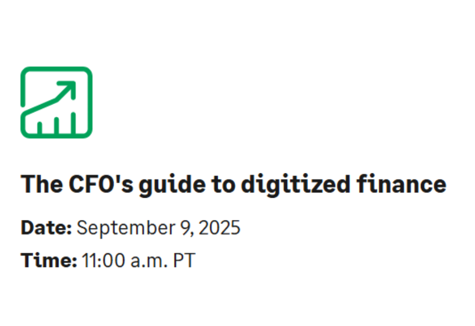 The CFO's guide to digitized finance
