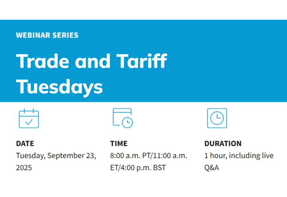Trade and Tariff Tuesdays