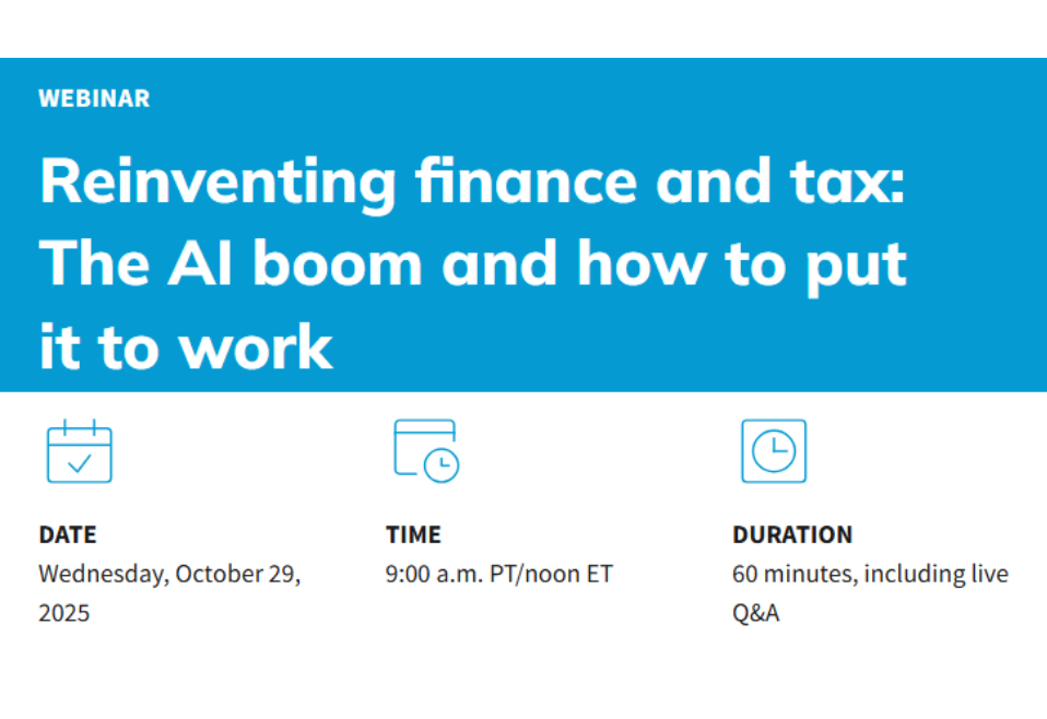 Reinventing finance and tax: The AI boom and how to put it to work