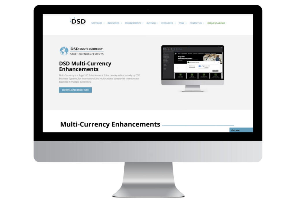 DSD Multi-Currency for Sage 100 Enhancements
