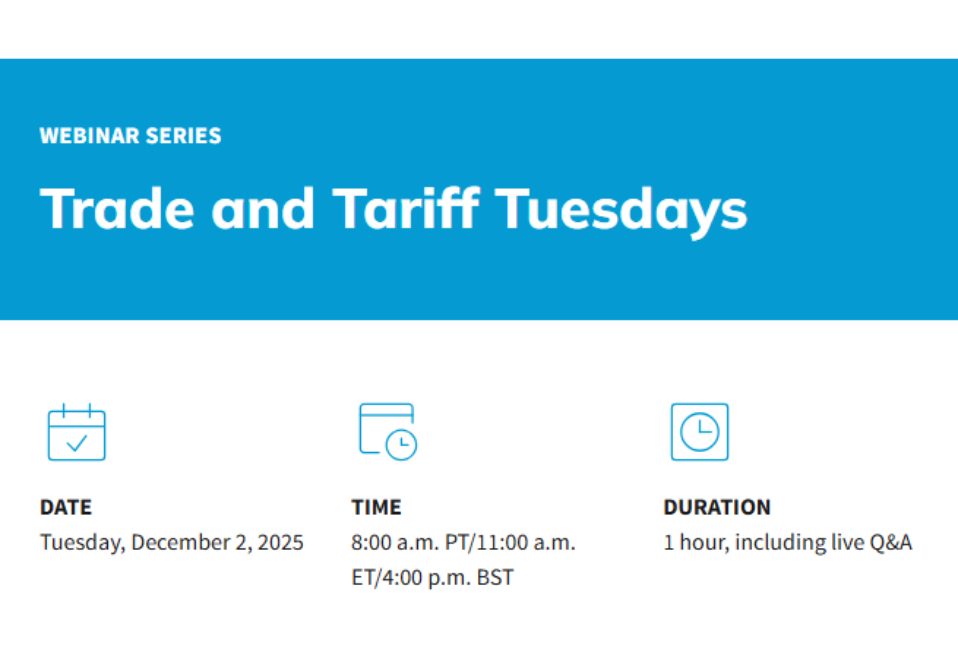Trade and Tariff Tuesdays