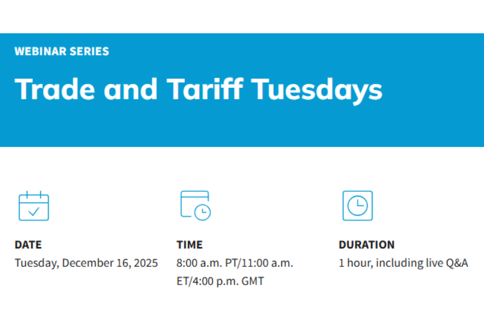 Trade and Tariff Tuesdays