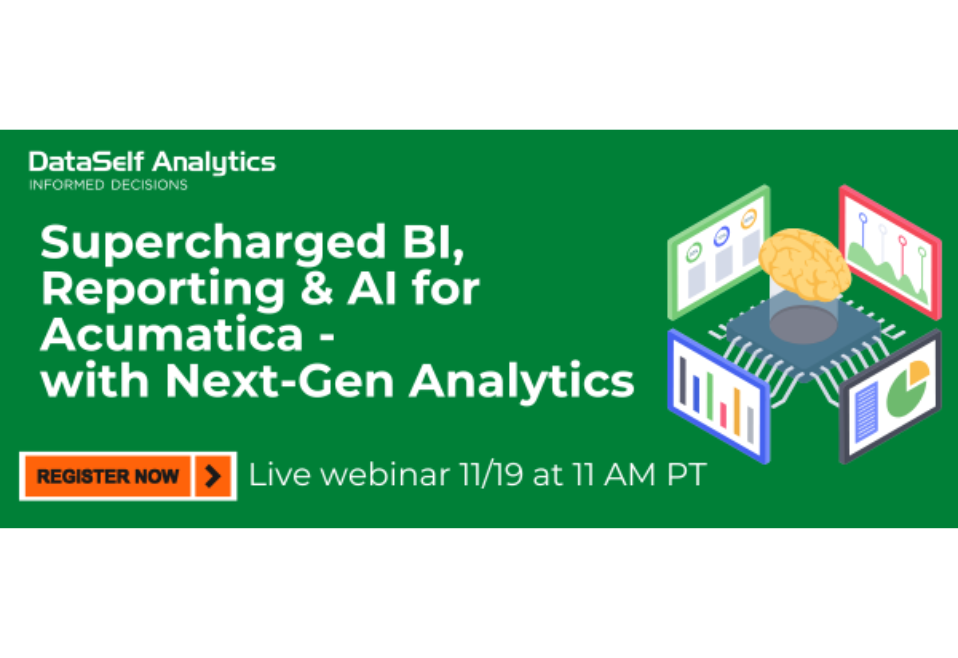 Supercharged BI, Reporting & AI for Acumatica – with Next Gen Analytics