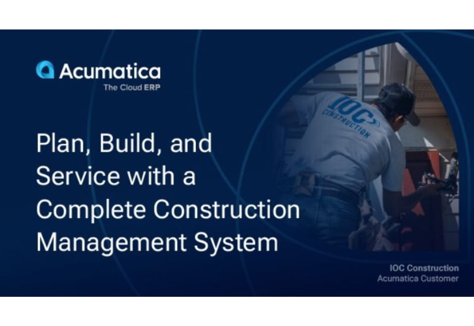 Plan, Build, and Service with a Complete Construction Management System