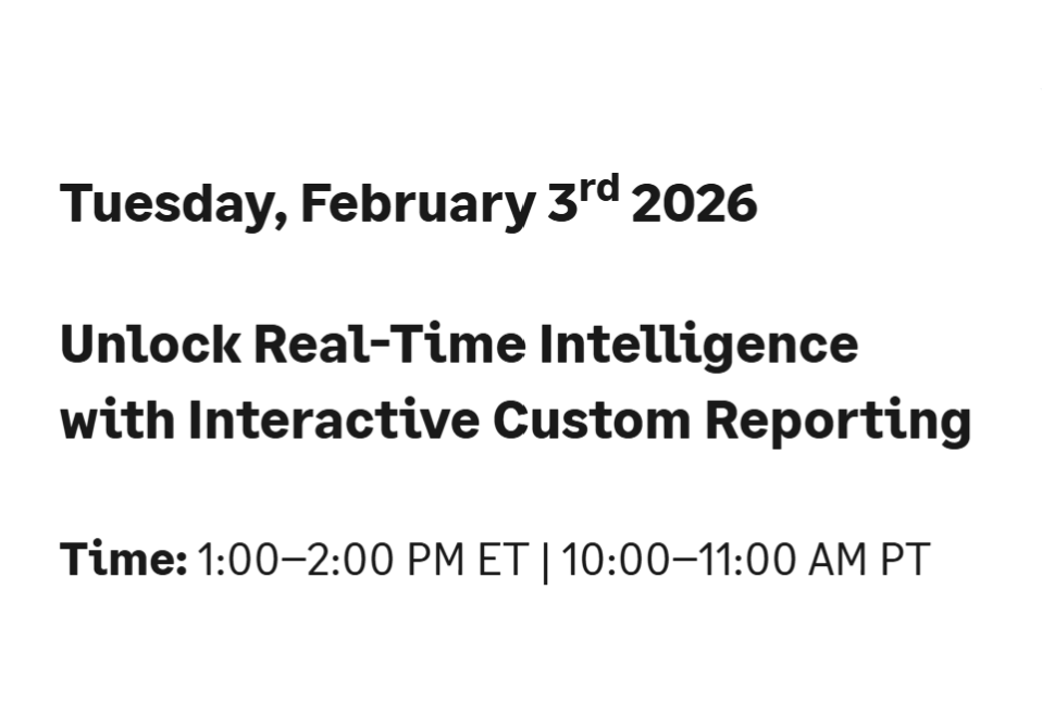Unlock Real-Time Intelligence with Interactive Custom Reporting