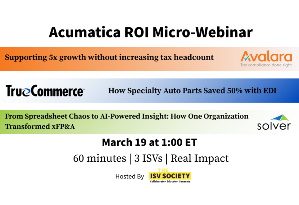 Acumatica ROI Micro-Webinar